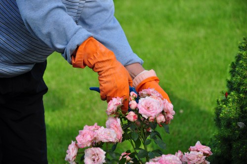 Hard landscaping features for a garden renovation in Havering